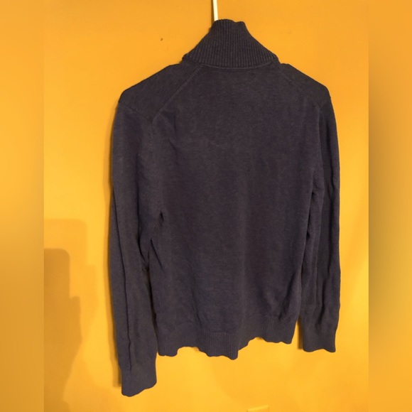 Banana Republic Men’s Mock Turtleneck Blue Sweater Small - Picture 5 of 7